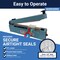 Sealer Sales 8" KF-Series Hand Sealer w/ 2mm Seal Width w/ Sliding Cutter KF-200HC - alternate 6